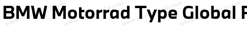 BMW Motorrad Type Global Pro Bold I字体转换
